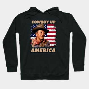 Cowboy Up America – John vintage Wayne Hoodie